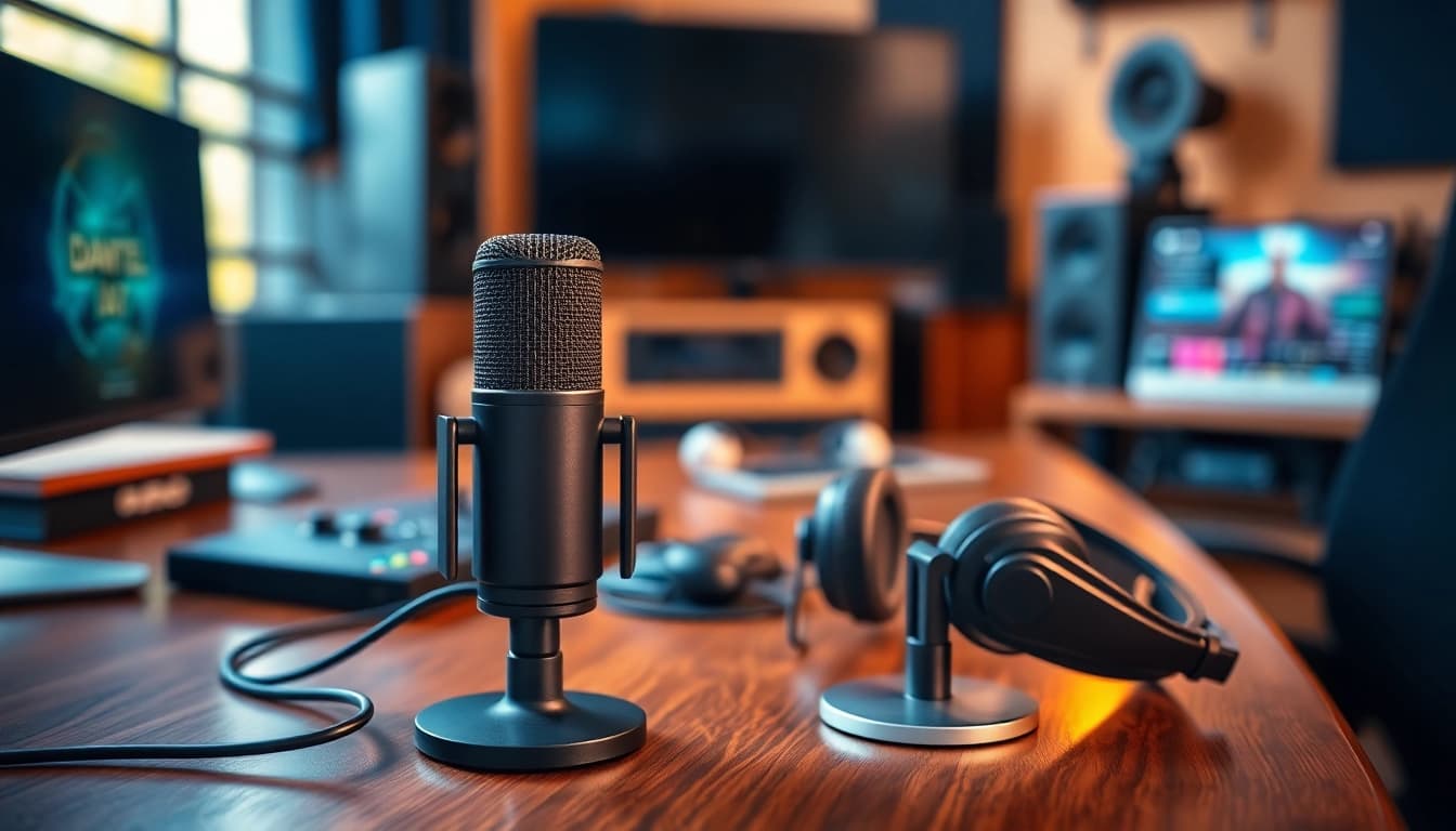 Erlebe den Gaming Podcast mit professionellem Equipment und gemütlichem Ambiente.