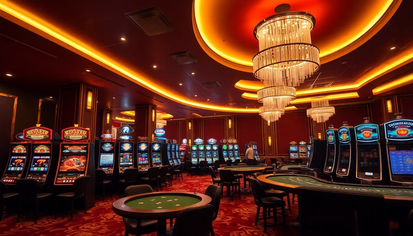 Entdecken Sie das aufregende online casino schweiz mit stilvollem Interieur und einer Vielzahl von Spielen.