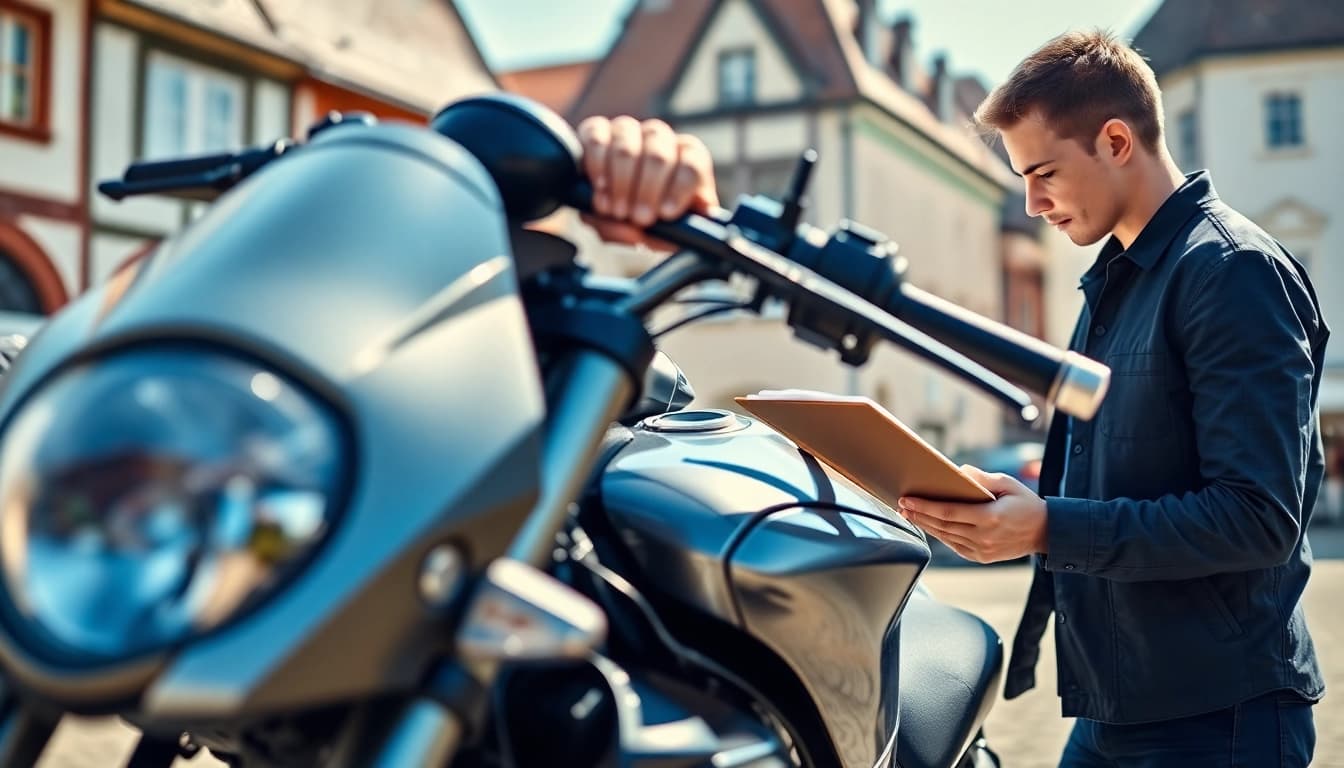 Fachgerechtes Motorradgutachten Augsburg mit zertifiziertem Gutachter und hochwertiger Motorradinspektion.
