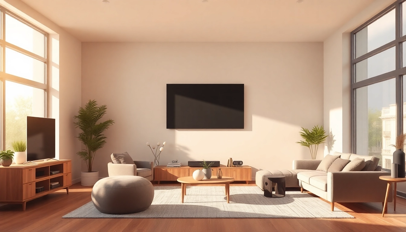 Efficient Klimaanlagen providing cooling and comfort in a contemporary home setting.
