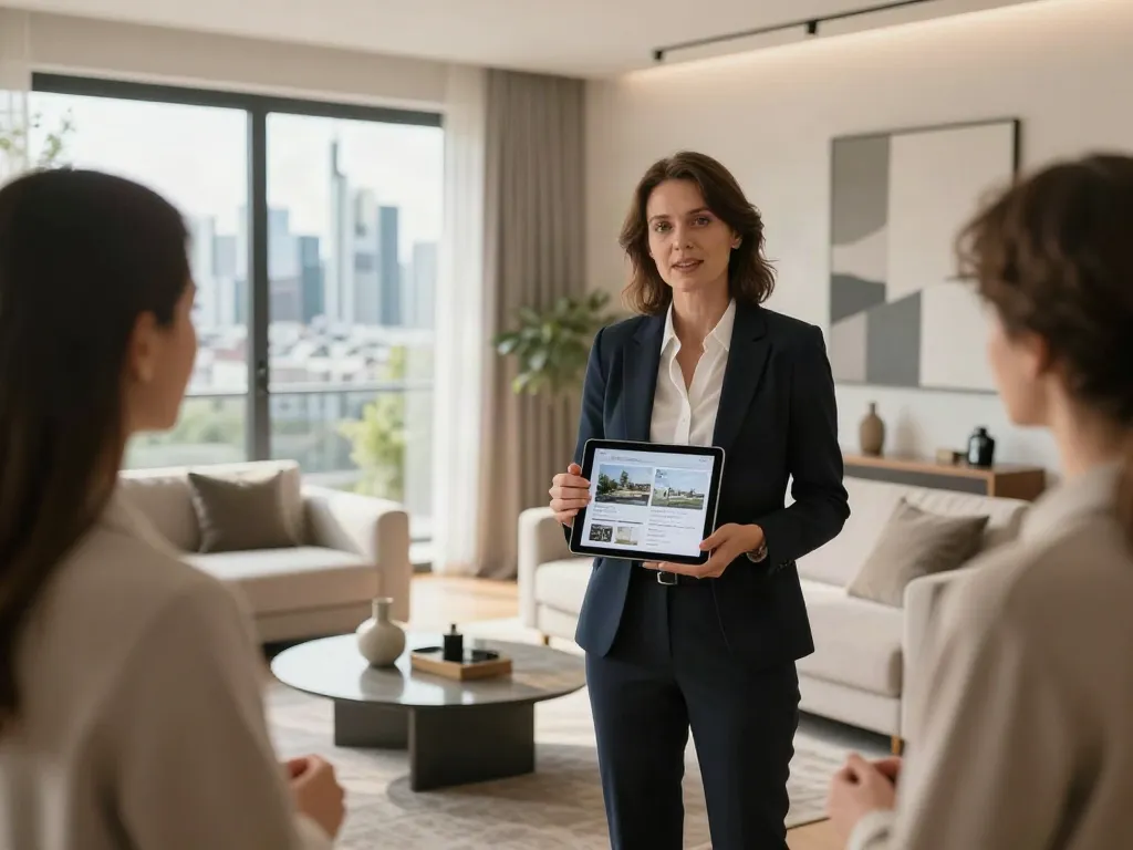 Bester Immobilienmakler Frankfurt präsentiert ein stilvolles Zuhause in Frankfurt mit modernem Design und großem Lichteinfall.
