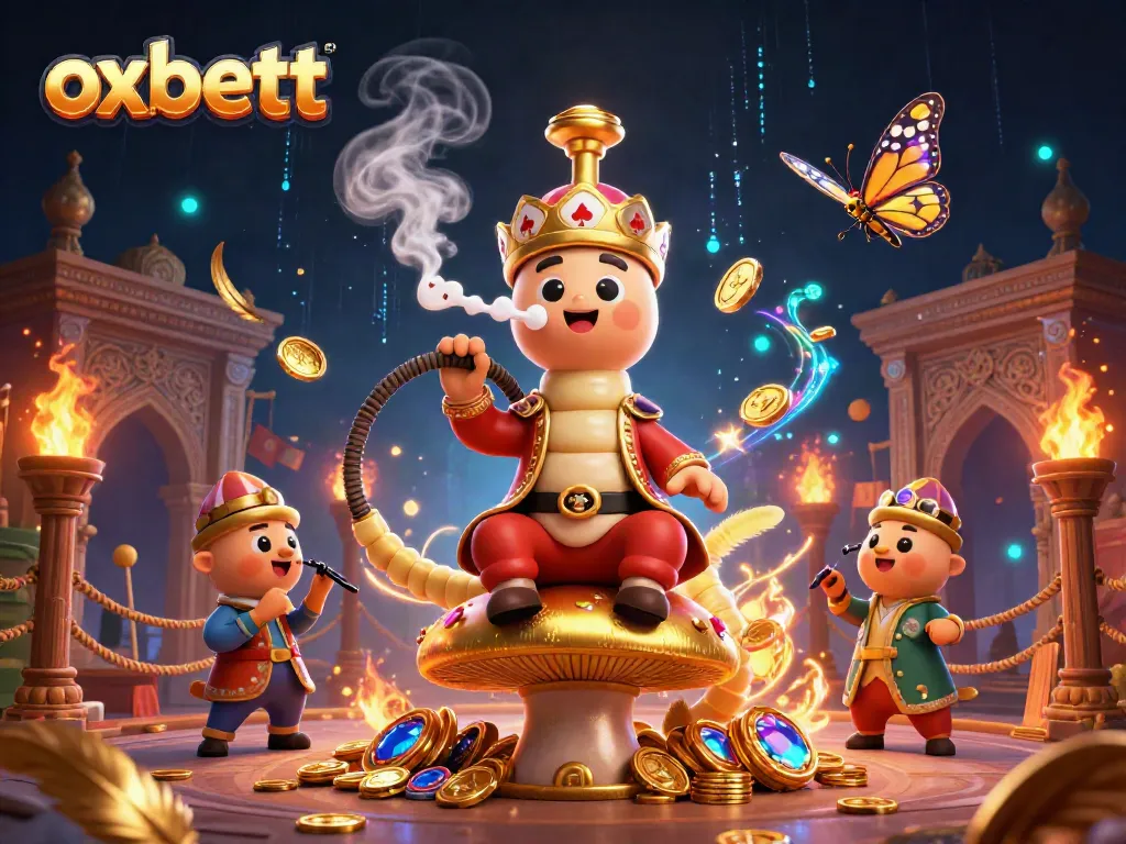 Win big with oxbett's thrilling games, featuring a vibrant 3D casino scene.