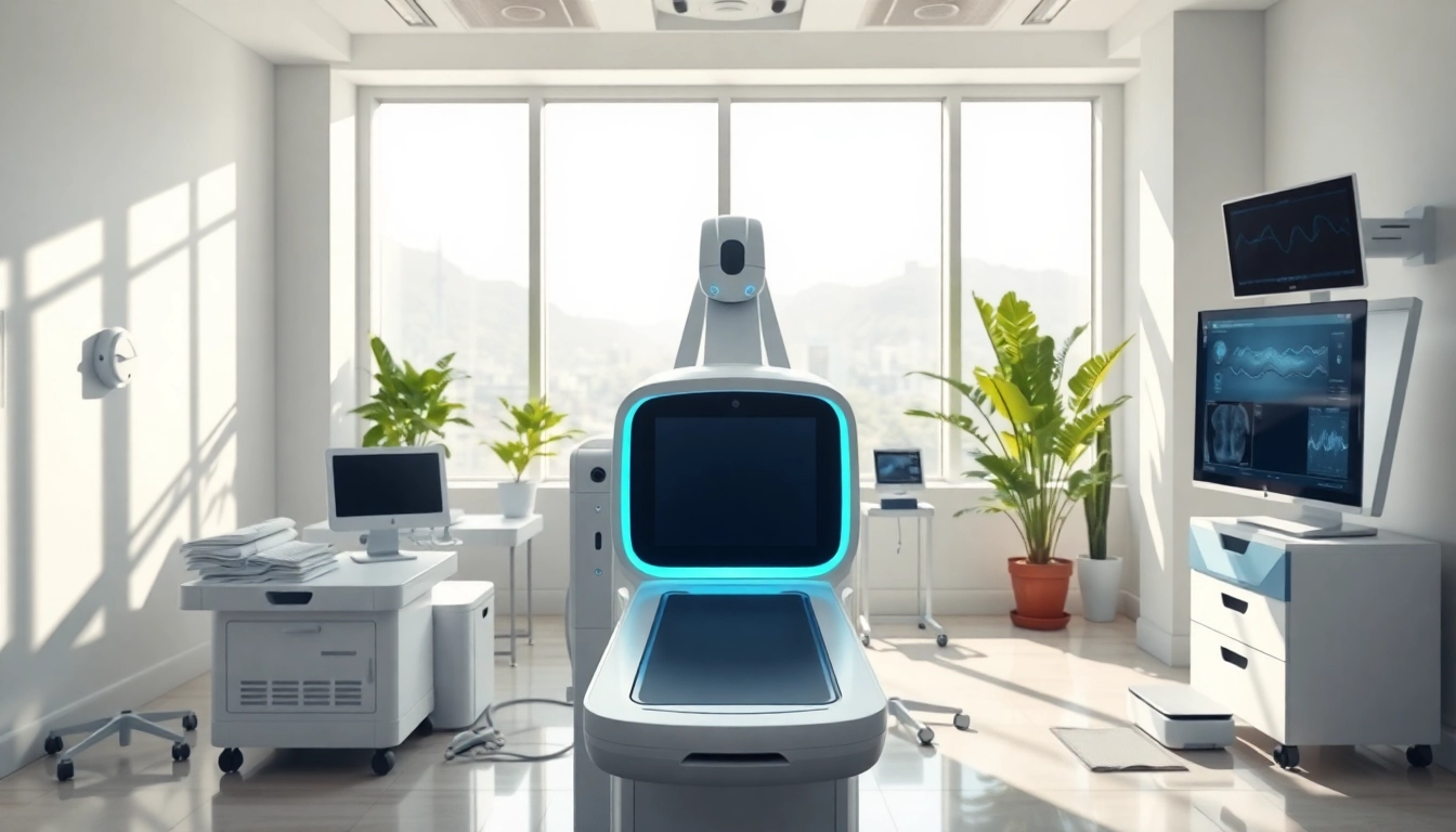 Driada medical: Modern diagnostic equipment in a bright professional setting.