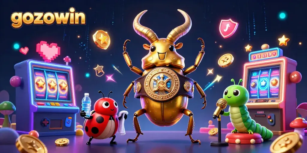 Engage in thrilling slots action at gozowin with vibrant 3D characters and dynamic game elements.