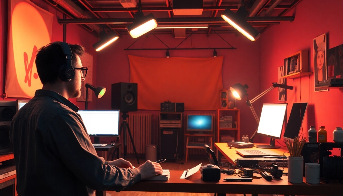 Professionelle Animatoren im Animationsstudio arbeiten an kreativen Projekten.
