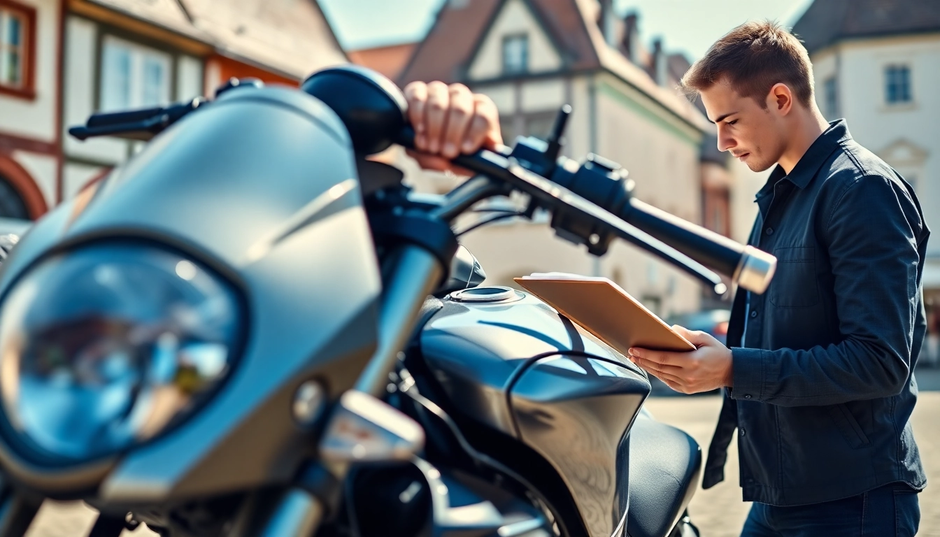 Fachgerechtes Motorradgutachten Augsburg mit zertifiziertem Gutachter und hochwertiger Motorradinspektion.