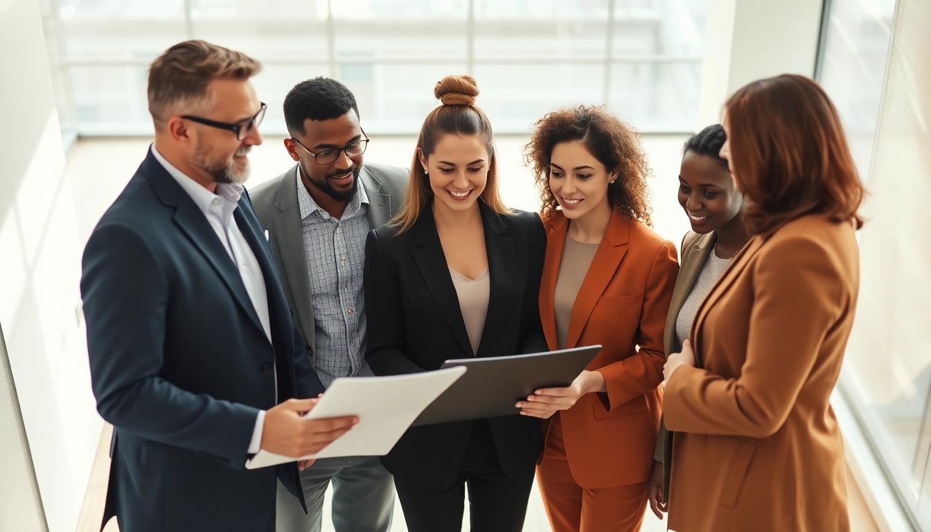 Expert business consulting in Leipzig, showcasing teamwork and strategic planning among professionals.