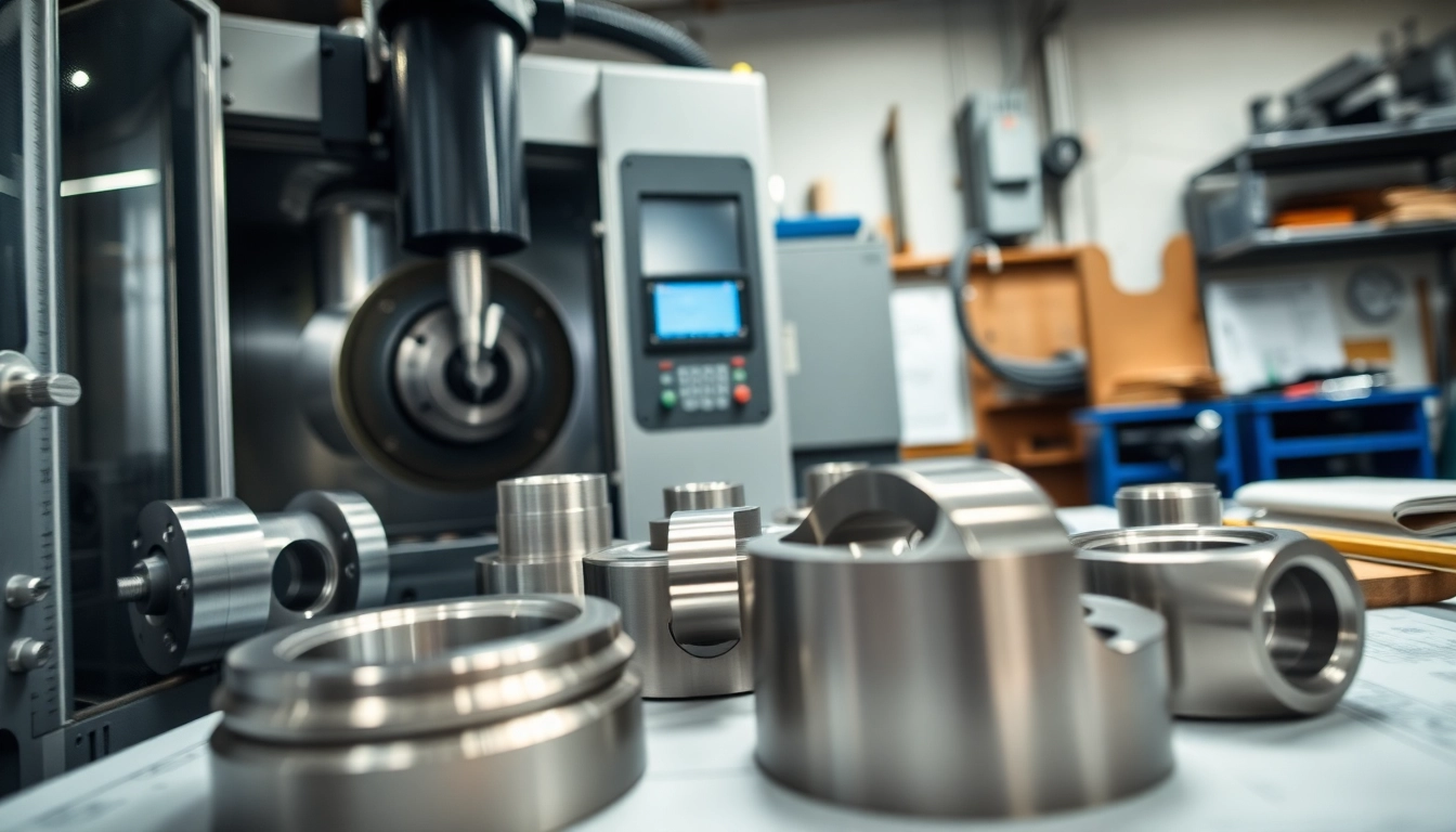 CNC frästeile, präzise gefertigte Bauteile in einer modernen Werkstattumgebung