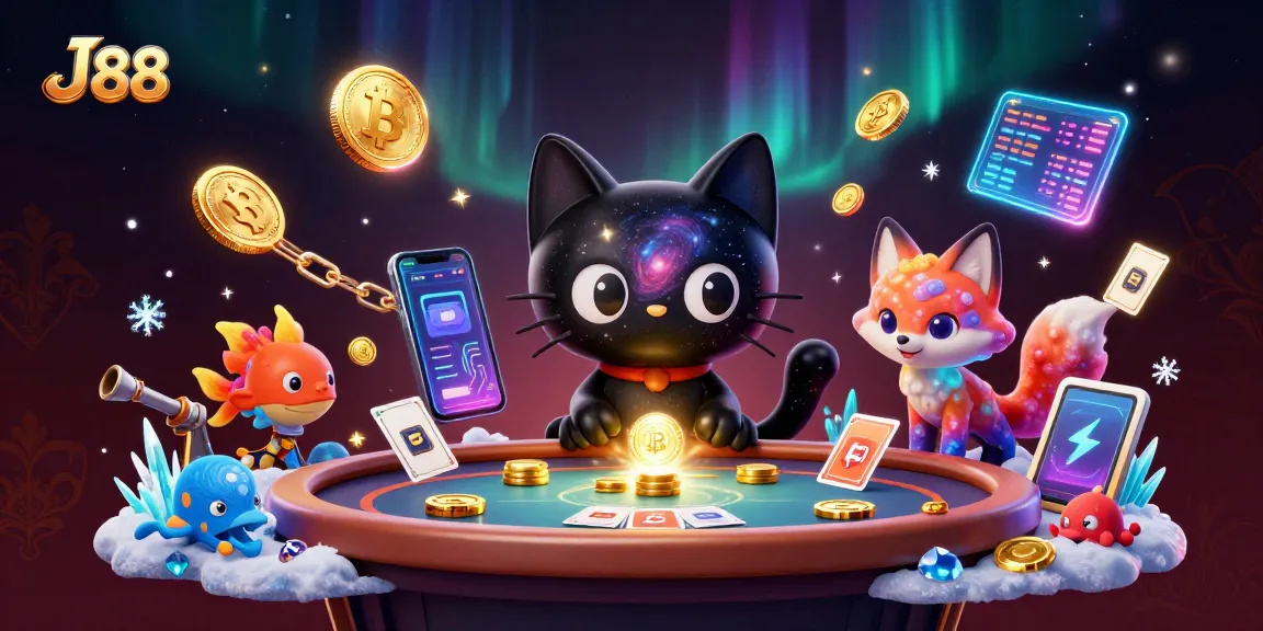 Engage with J 88, the cosmic casino experience featuring dynamic fish shooting elements and vibrant sea creatures.