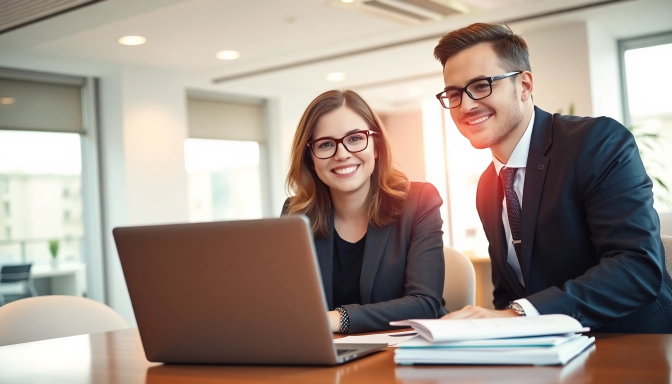 Expert Unternehmensberatung in action, providing strategic insights in a contemporary office.