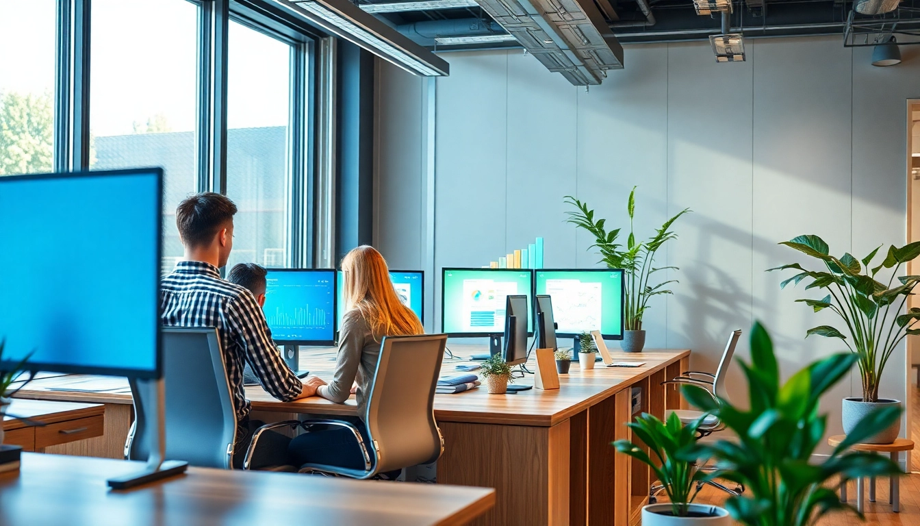 Analyse der Web-Rang-Statistiken durch kreative Fachleute in einem modernen Büro.