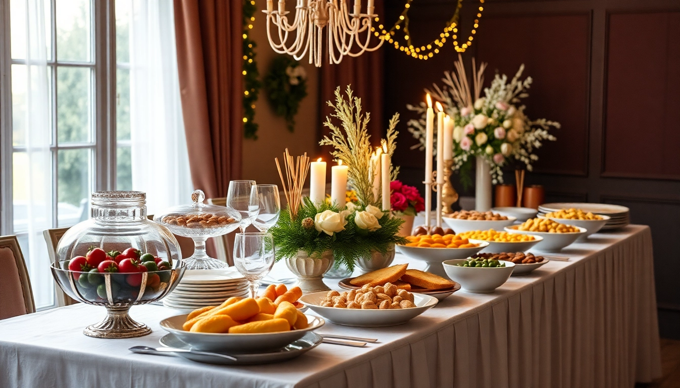 Verwöhne deine Gäste mit exquisitem Partyservice-Buffet für unvergessliche Anlässe.