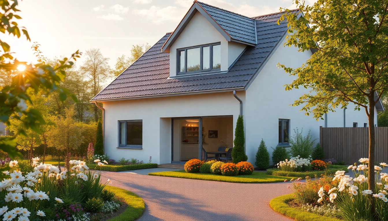 Attraktives Einfamilienhaus mit einladendem Garten für den Hauskauf.