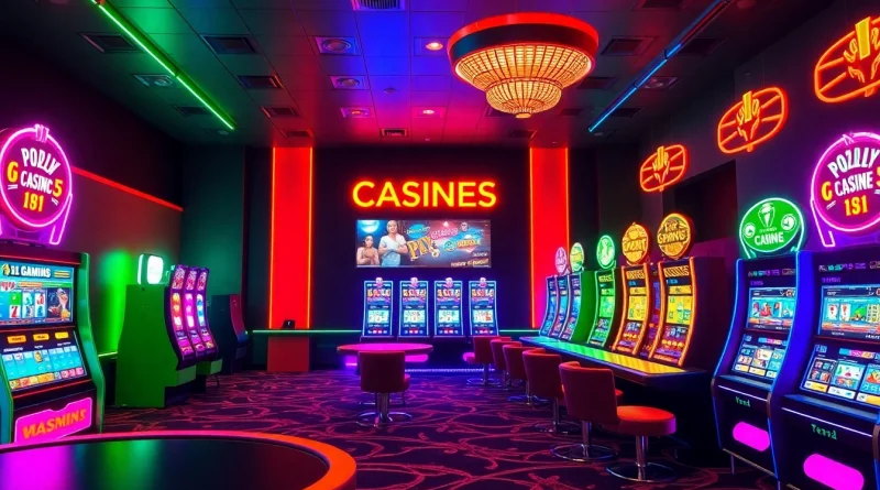 Experience exciting gameplay at an online casino schweiz with vibrant slot machines and lively atmosphere.