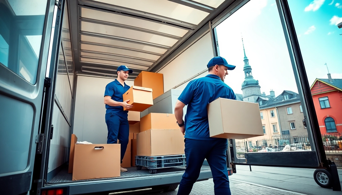 Professionelles Umzugsunternehmen Saarbrücken belädt Möbel sicher in ein Umzugsfahrzeug.