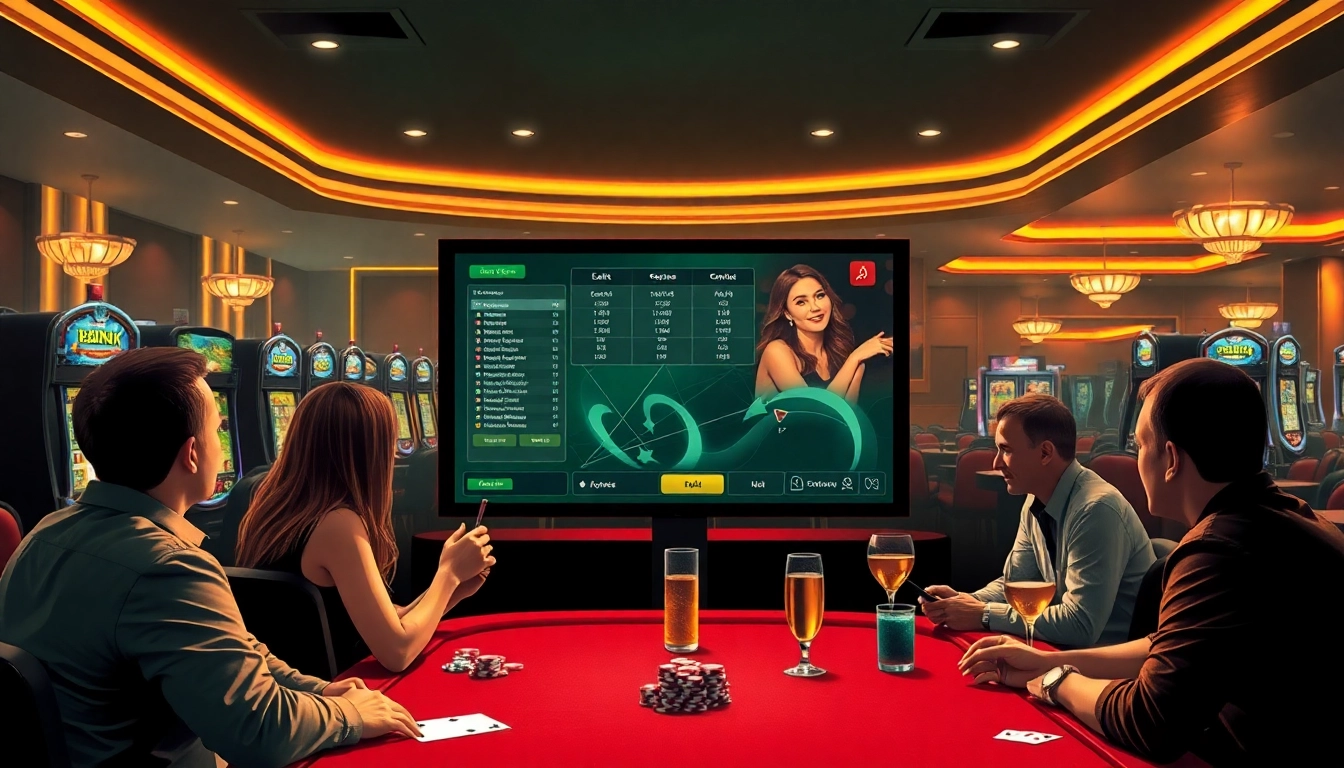 Erleben Sie ein aufregendes Online Casino Schweiz mit einem modernen Spielbildschirm in einer einladenden Atmosphäre.