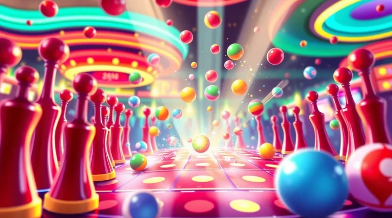 Experience the thrill of the Plinko casino game with vibrant colors and dynamic gameplay.