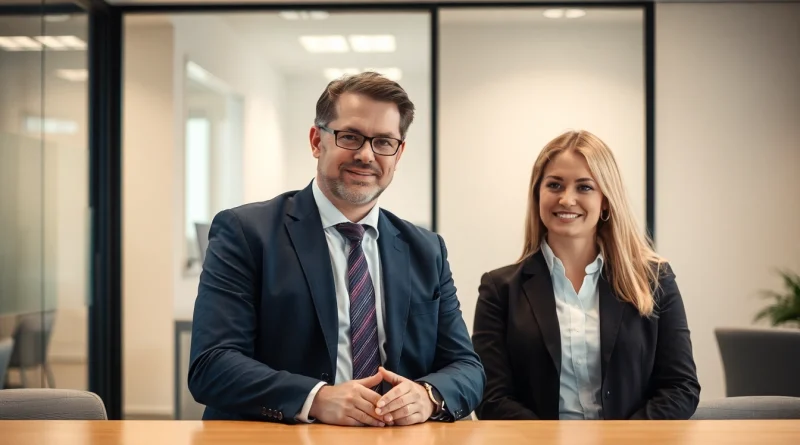 Personalvermittlung: Ein Headhunter führt ein Gespräch mit einem Bewerber in einem modernen Büro, fängt eine positive Atmosphäre ein.