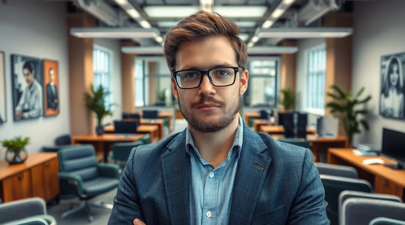 Headhunter Braunschweig vermittelt Managementtalente in einem modernen Bürosetting.