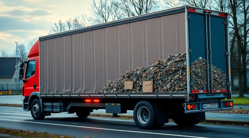 Schrottabholung durch mobile Schrotthändler in NRW, effizient und umweltfreundlich.