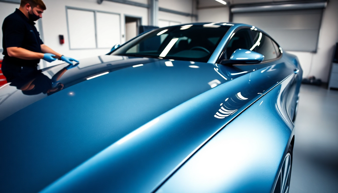 Schützen Sie Ihr Fahrzeug mit PPF Frontschutz München durch professionelle Anbringung in einer modernen Werkstatt.