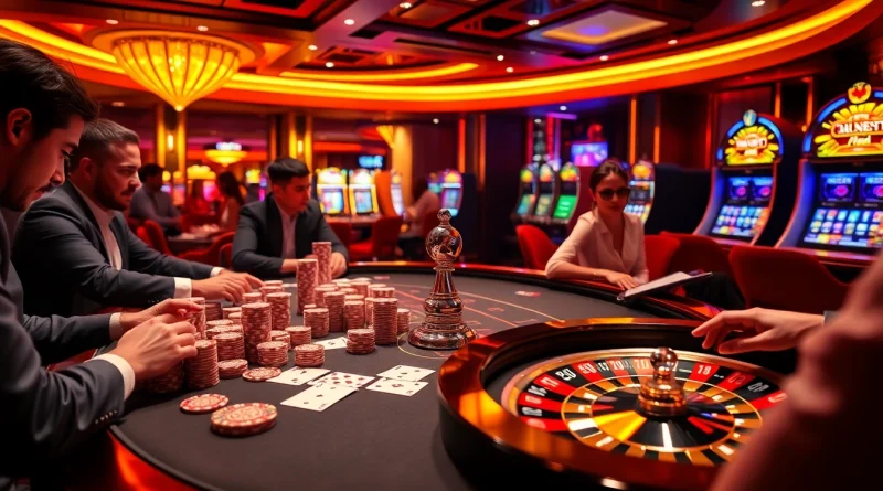 S8net.com engaging gambling scene featuring poker chips, cards, and casino excitement.