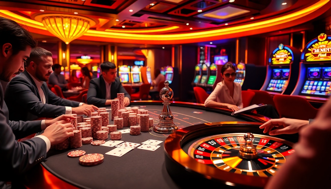 S8net.com engaging gambling scene featuring poker chips, cards, and casino excitement.