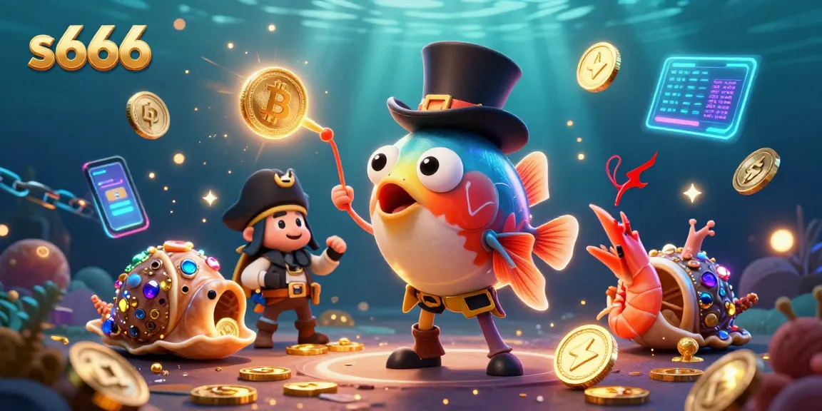 Engage in exciting games at s666 with golden coins and vibrant underwater characters.
