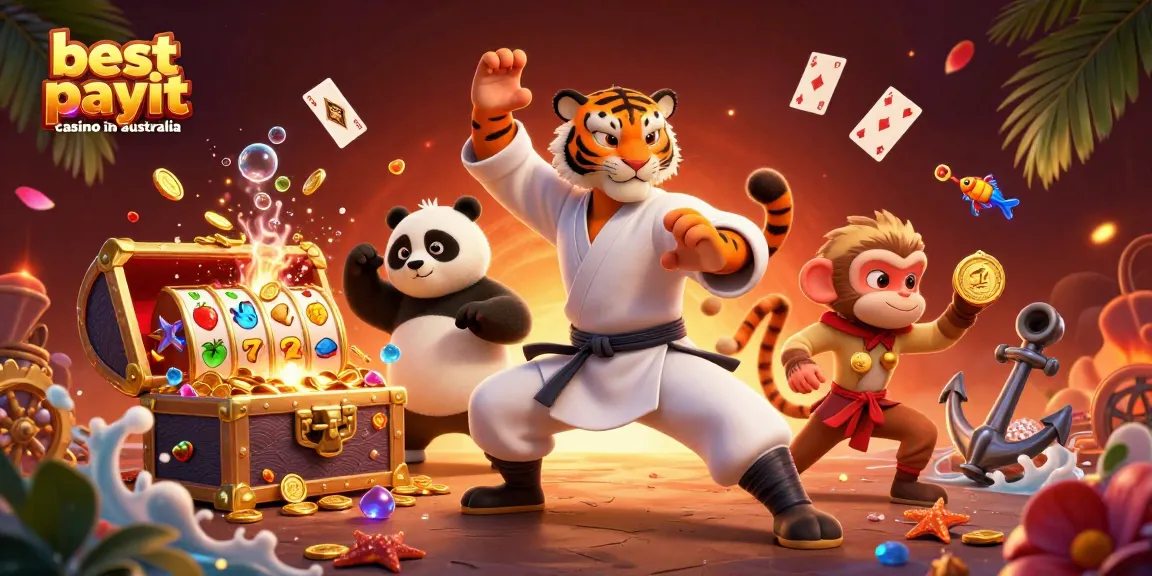 Engage in winning strategies at the best payout casino in Australia with vibrant characters and exciting slots.
