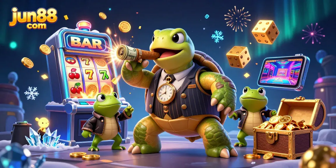 Engage in thrilling actions at jun88 com with vibrant casino scenes featuring dynamic characters and exciting game elements.